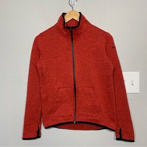 Nike Running Red‎ Therma-Fit Full Zip Fleece Jacket Medium